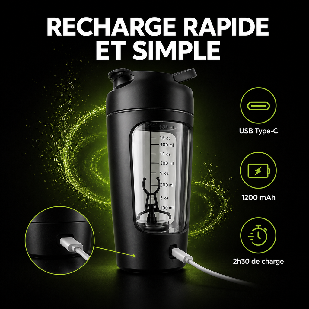 Snapmix — Shaker Électrique Sans Grumeaux